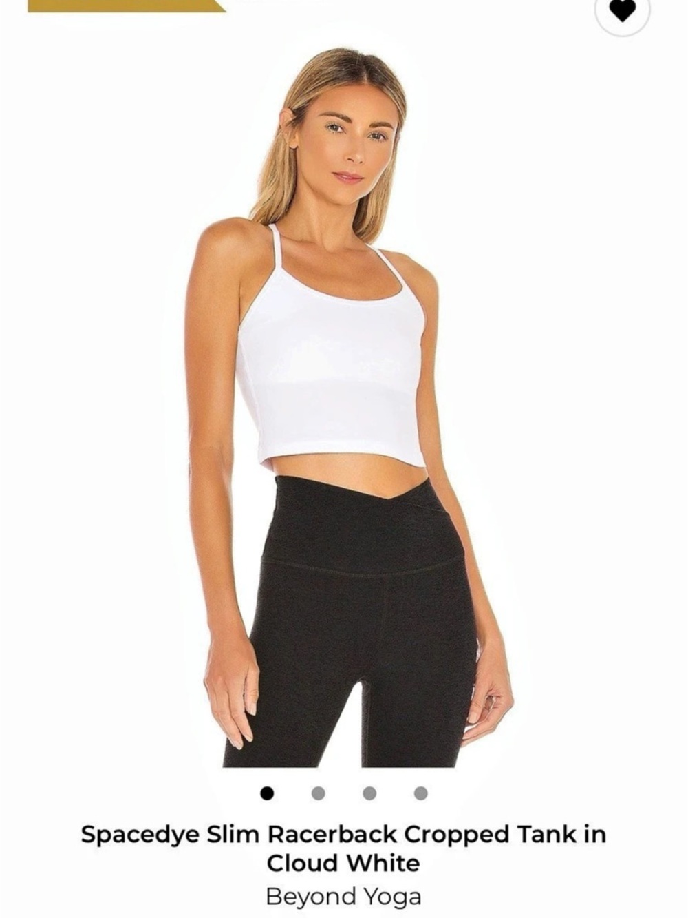 Beyond Yoga Spacedye Slim Racerback Cropped Tank Crop Tank - XS